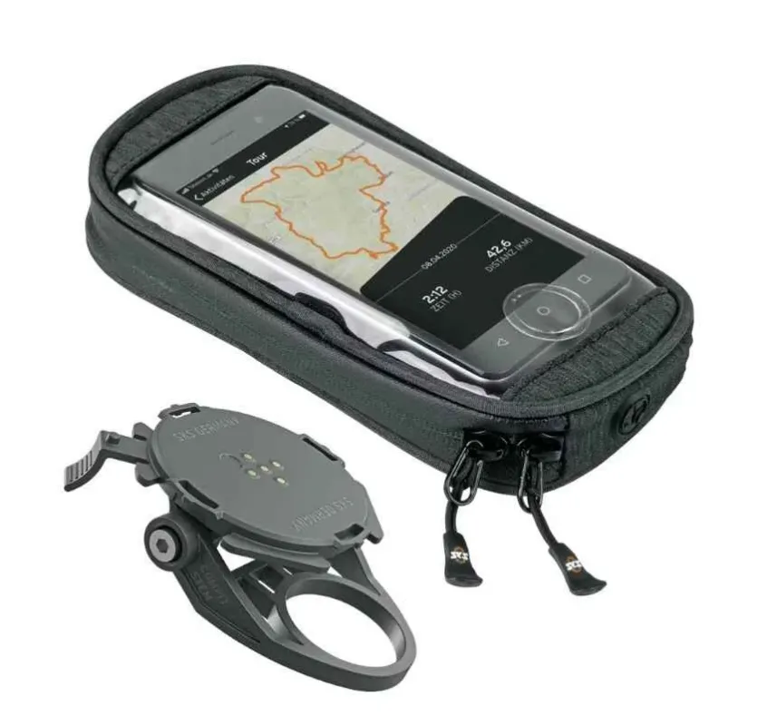Promoție Suport telefon SKS Compit cu prindere pe pipa, genta telefon SmartBag