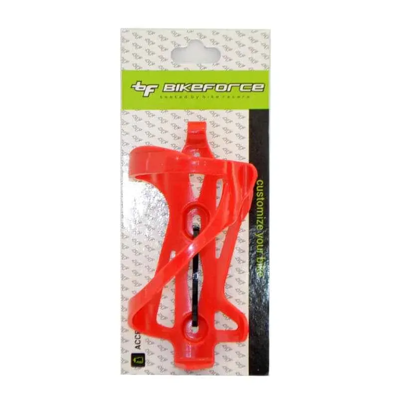 Suport bidon plastic BikeForce rosu Preț redus