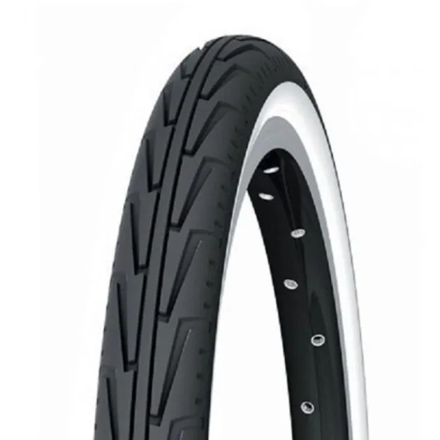 MICHELIN Anvelopă CITY J 20x1 3/8 (37-451) 3x22TPI 530g flanc alb Livrare expres