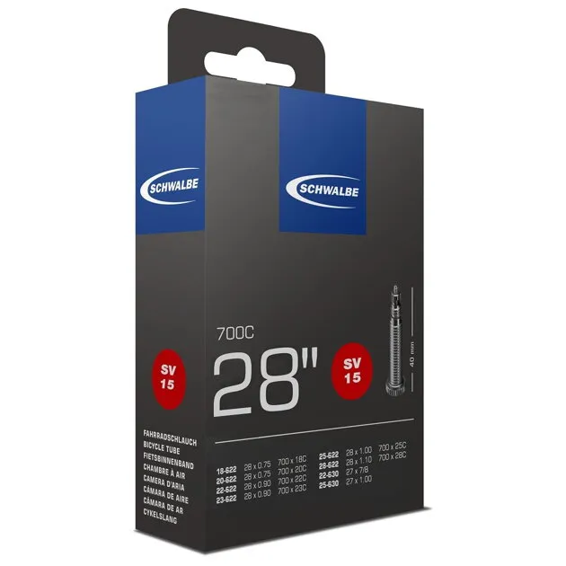 SCHWALBE Cameră SV15 700x18/28C FV 40mm (18/28-622) 105g Ofertă exclusivă