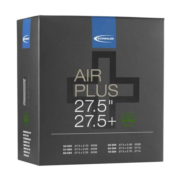 SCHWALBE Cameră AIR PLUS AV21+AP 27.5x2.10/3.00 AV(54/70-584) 40mm 400g Ieftin