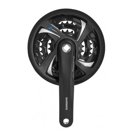Pedalier Shimano FCTX801 48/38/28T 170mm negru cu CG Reducere