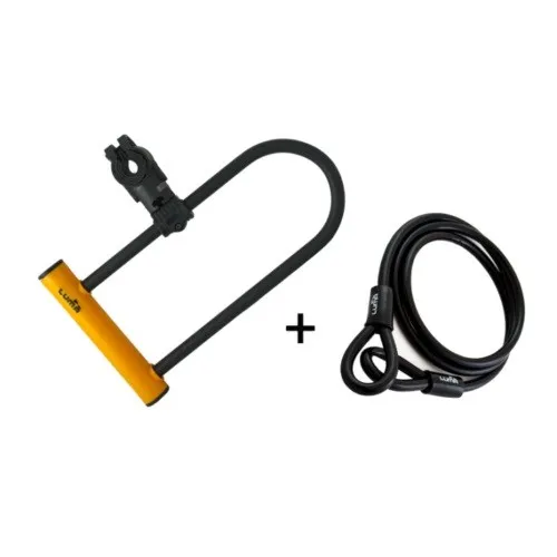 Cumpără online Lacat Luma Enduro 35 HU 320 portocaliu cu suport Sopmulti C4 plus bucla