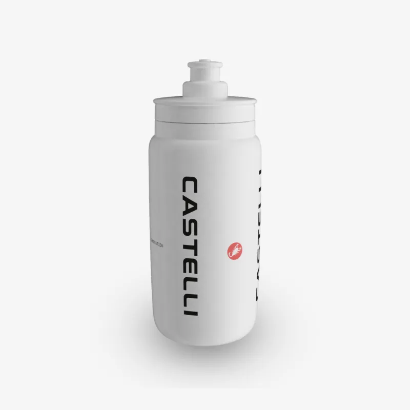 Nu rata Bidon Castelli Logo alb