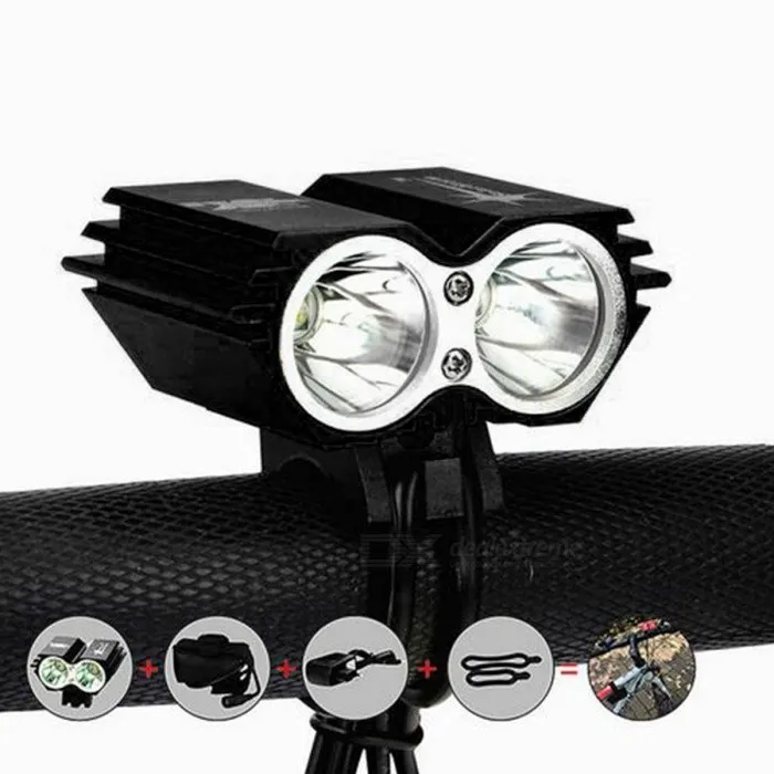 Retur ușor Far X2 USB 1800 lumeni negru