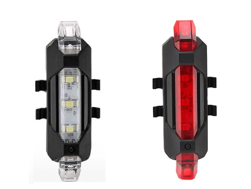 Far si stop 5 led, reincarcabile USB, 3 moduri luminare Preț promoțional