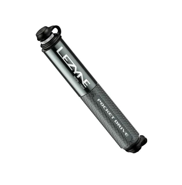 Pompa profesionala LEZYNE POCKET DRIVE, 160psi, 11 bari, 140 mm lungime, 79g greutate, gri metalizat Livrare rapidă