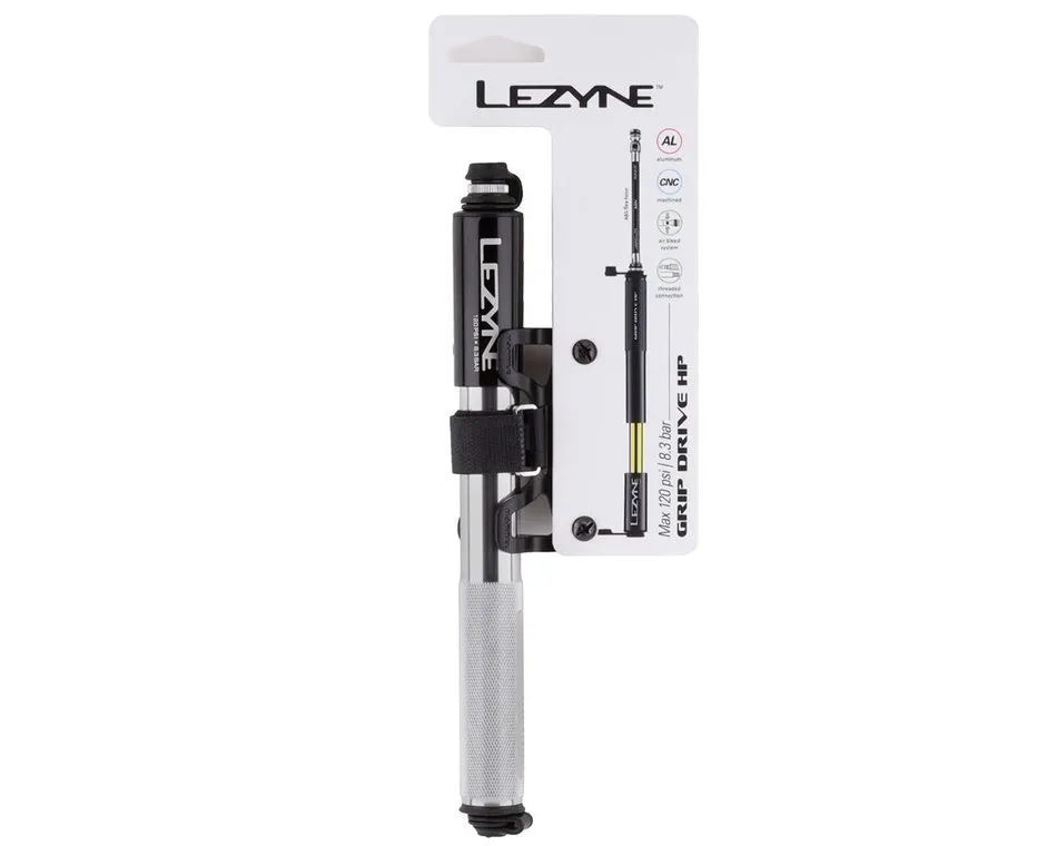 Preț redus Pompa profesionala LEZYNE SPORT DRIVE HP, marime S, 120psi, 8.3 bari, 170 mm lungime, 75g greutate, culoare argintie
