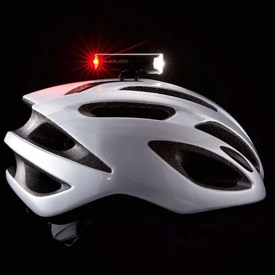 Far si stop pt casca ciclist, reincarcabil USB, lumina alba si rosie, 2 in 1 Nu rata