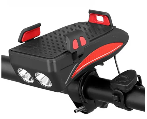 Ofertă de sezon Far 2 leduri, suport bicicleta, 5 melodii, incarcator telefon