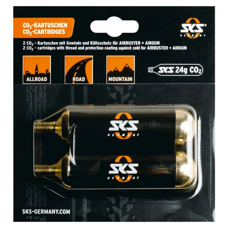 Cartus CO2 SKS 24g pentru Airbuster (2 buc) - cu filet Discount