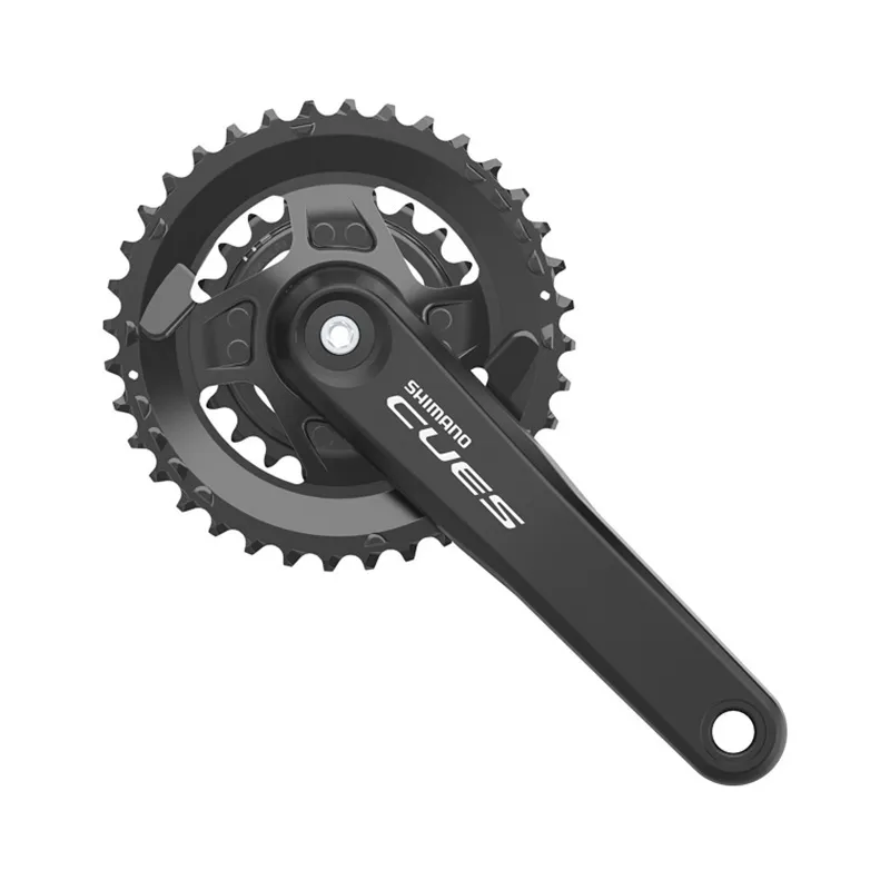 Angrenaj pedalier Shimano CUES FC-U4010-2B, 2x9 10 11 viteze, Hollowtech II, fara aparatoare lant, brate 170mm, fara BB, 36x22T 36x22T, 170mm, fara Ofertă limitată