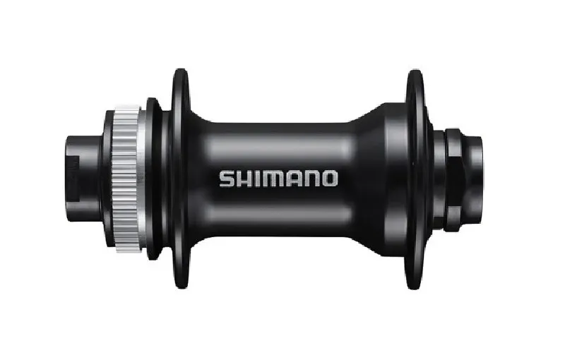 Butuc fata Shimano HB-MT400, Center Lock, Thru-axle de 15mm, fara ax, OLD 100mm, fara lock-ring, Negru, 32H 32H Reducere extra