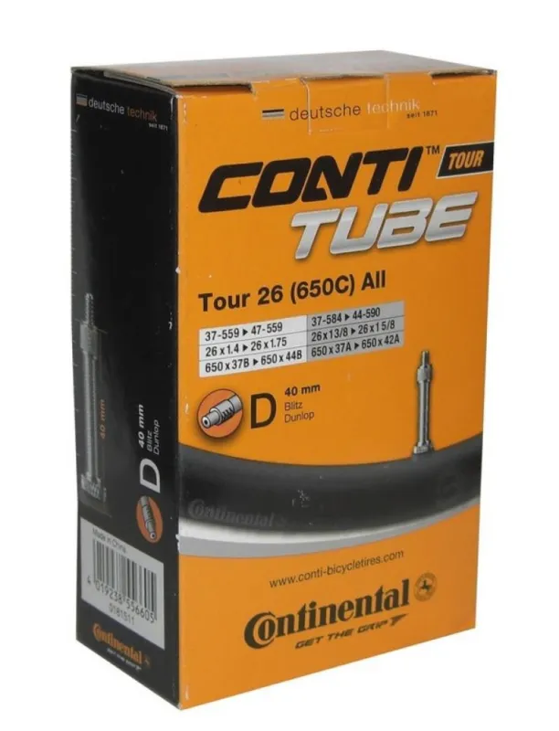 Camera Continental Tour 26 All, 37/47-559/597, 26x1.4-1.75, D40, neambalata Cumpără online