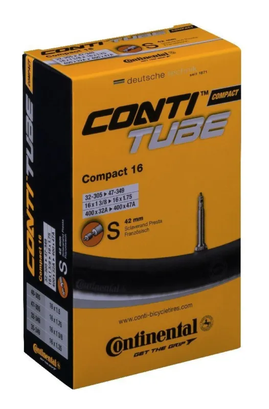 Noutate Camera Continental Compact 16, 32/47-305/349, 16x1 3/8-1.75, S42