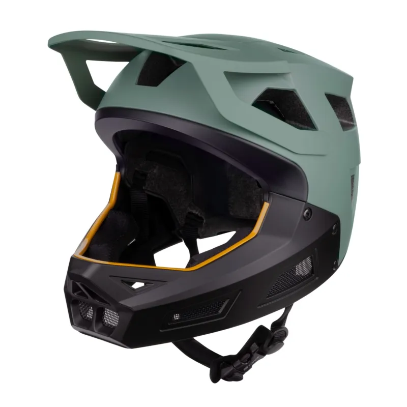 Casca Force DROP downhill, verde-negru S-M Preferatul clienților