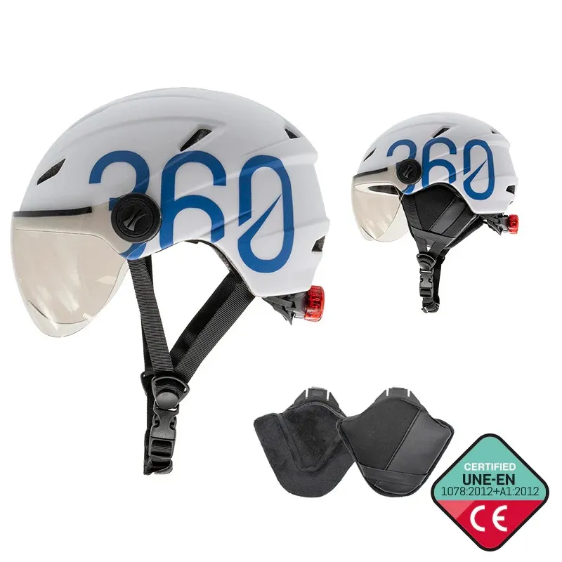 Disponibil imediat Casca GLOOB Urban cu urechi detasabile Alb-Albastru M