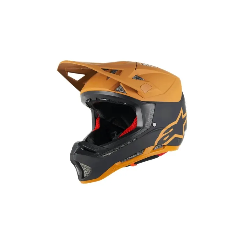 Premium Casca Alpinestars Missile Tech Racer Helmet Black Dark Gold Matt M