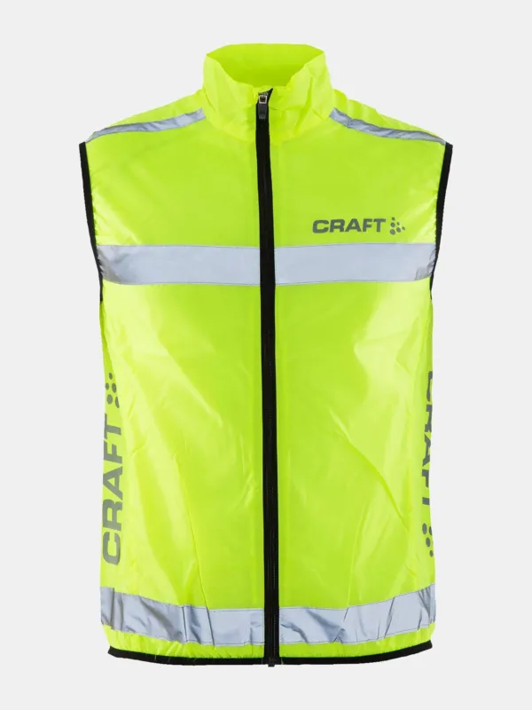 Vestă vizibilitate Craft ADV Visibility Vest - galben | EN 17353 Discount