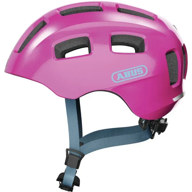 Nu rata Abus - casca ciclism copii YOUN-I 2.0 helmet - roz stralucitor