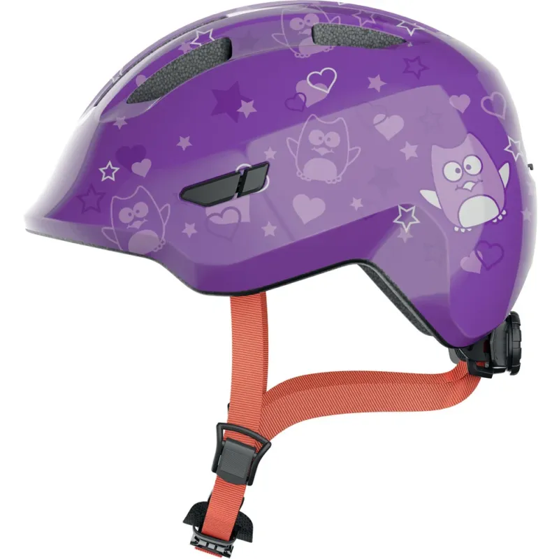 Abus - casca ciclism copii Smiley 3.0 - mov inchis model stelute Premium