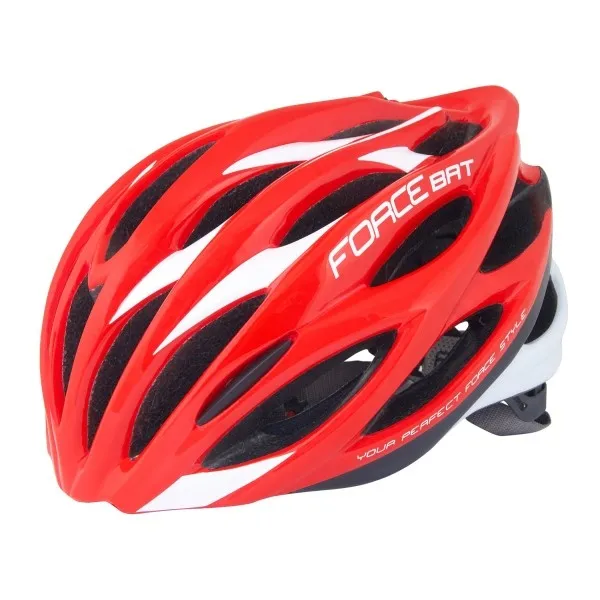Casca Force Bat rosu/alb L-XL (57-61 cm) Preț redus