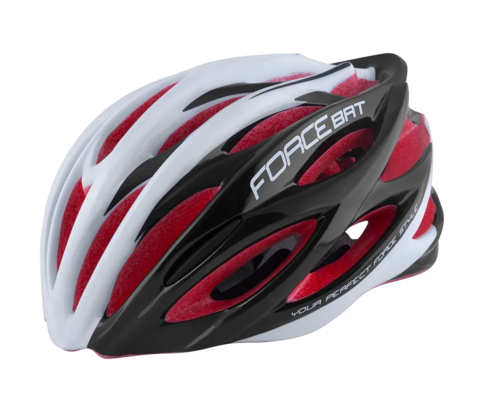 Casca Force Bat negru/alb/rosu S-M (54-58 cm) Mai ieftin