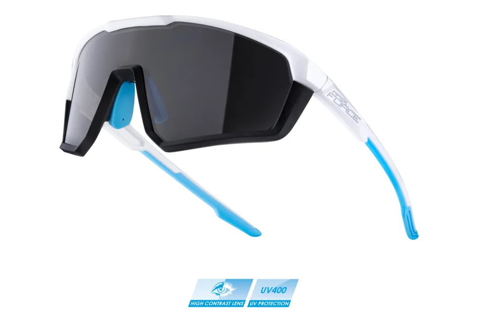 Cel mai vândut Ochelari Force Apex, lentila negru contrast, alb/gri