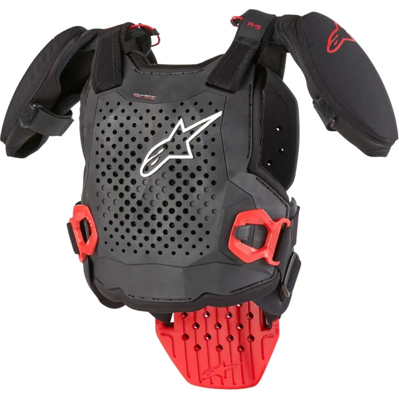 Protectie Corp Alpinestars A-5 S V2 Youth Chest pentru copii negru/alb/rosu S/M Disponibil imediat