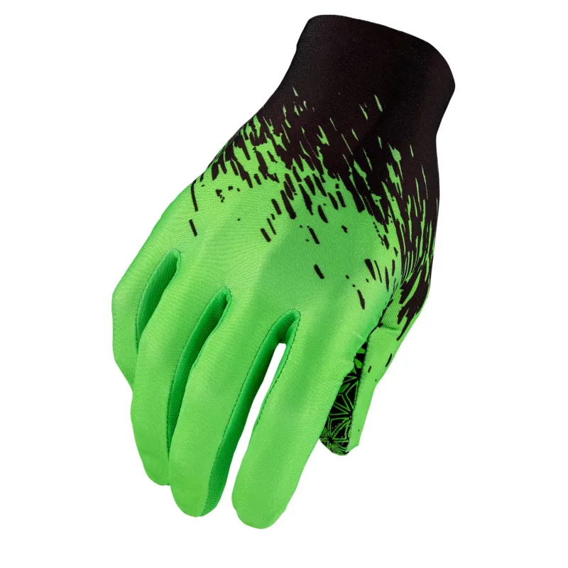 Manusi cu degete SUPACAZ SupaG - negru / verde neon Livrare rapidă