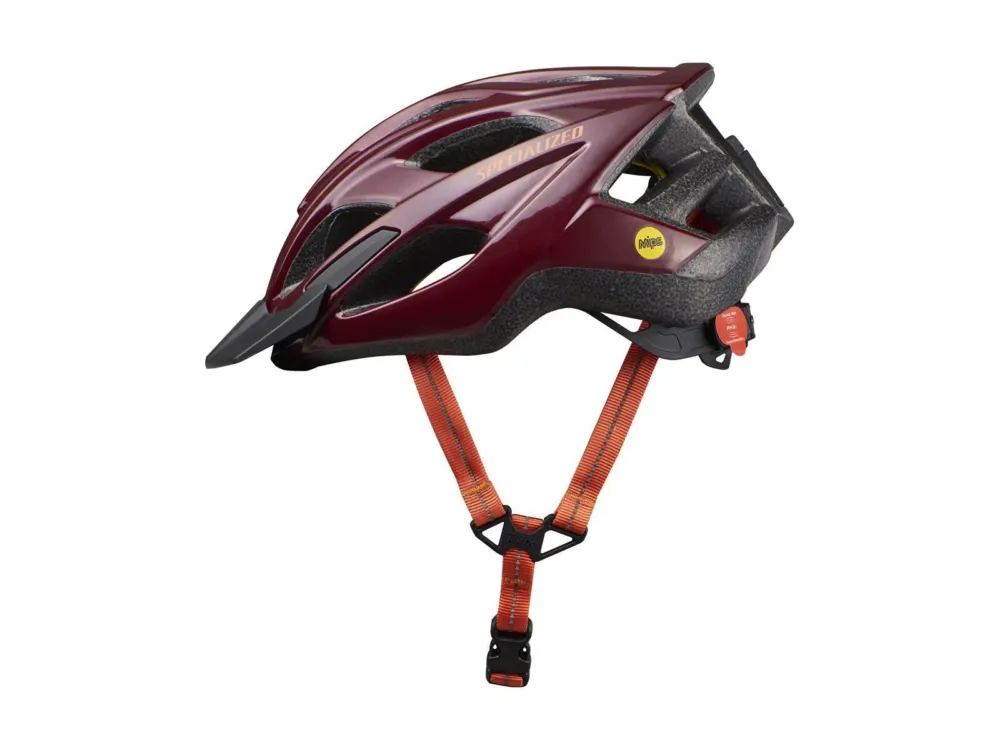 Specialized casca ciclism - Chamonix MIPS - rosu inchis maro lucios Premium