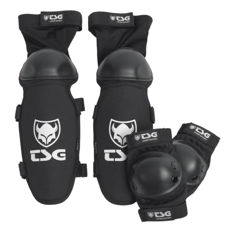 Set protectii TSG Junior-Bikeset - Black TXXS Reducere specială