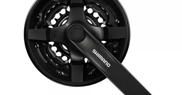 Angrenaj pedalier Shimano Tourney FC-TY301 48x38x28T brat de 175mm 6-7-8 viteze Preț redus