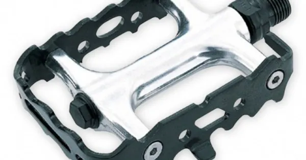 Pedale VP-196 negru-argintiu aluminiu pe rulmenti Discount