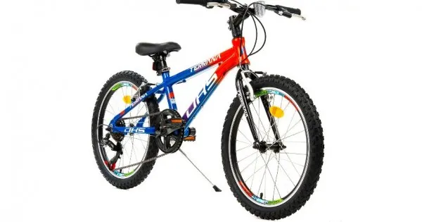 Nu rata Bicicleta copii DHS Terrana 2023, aluminiu 20 inch rosu-albastru