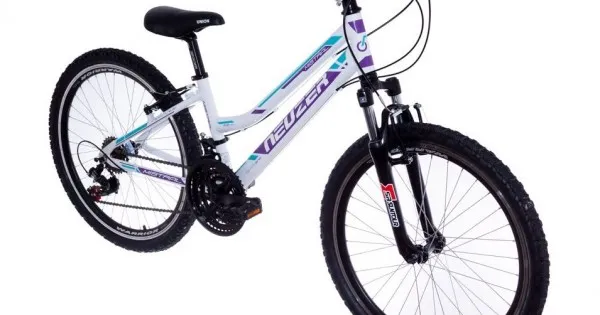 Bicicleta copii Neuzer Mistral 24 inch alb-violet Cumpărături sigure