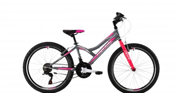 Preț redus Bicicleta Capriolo Diavolo 24 inch gri-roz