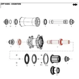zipp axle with bearings rear cognition nsw Ofertă specială